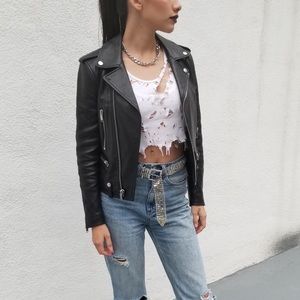 saint laurent racer jacket